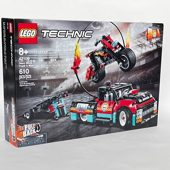 Lego Brand New Technic Stunt Show Truck & Bike 42106 - Picture 8 of 10